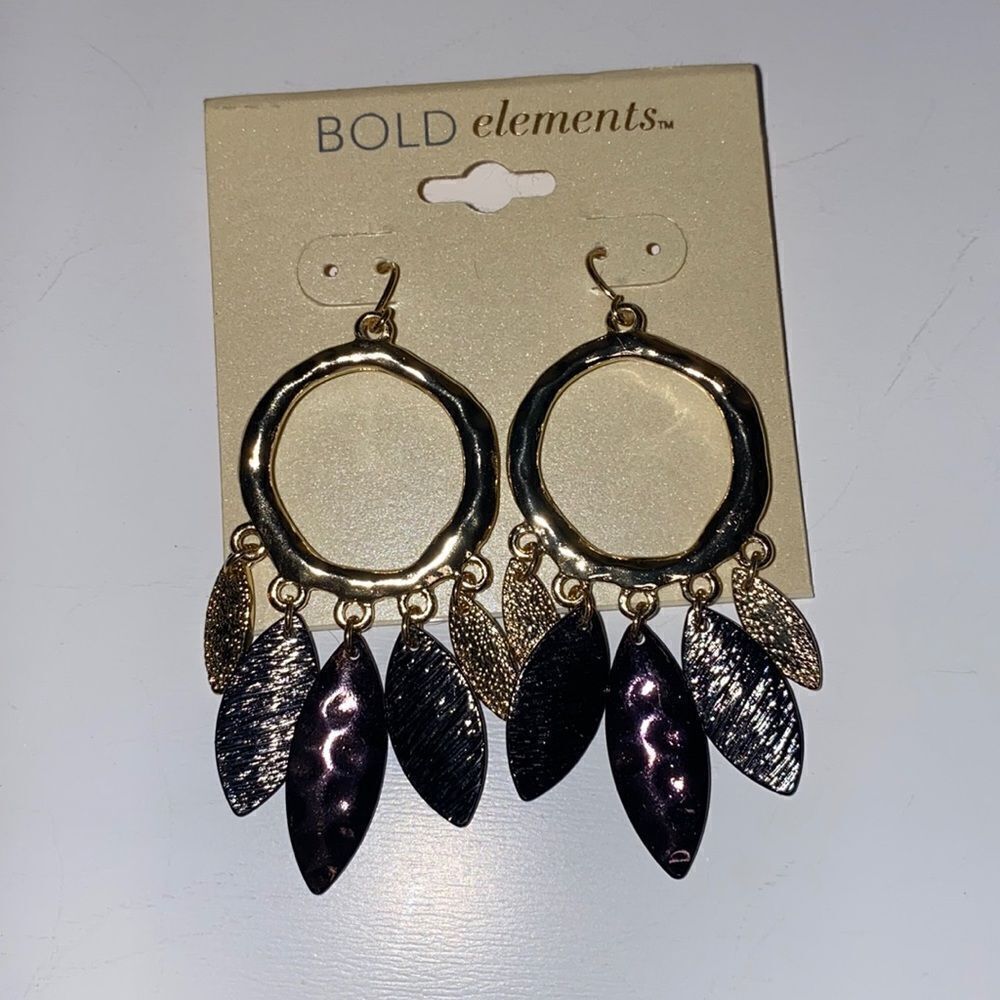 Dream Catcher Metal Earrings - Picture 2 of 5